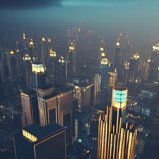 art deco city skyscrapers steam highly detailed light golden hour volumetric lightning octane render trending in artstation 32k vibrant colors