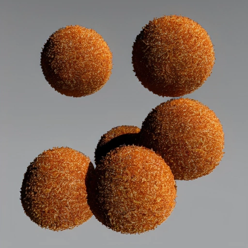 croquette flying, 3D