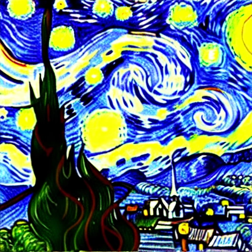 van gogh starry night
, Cartoon