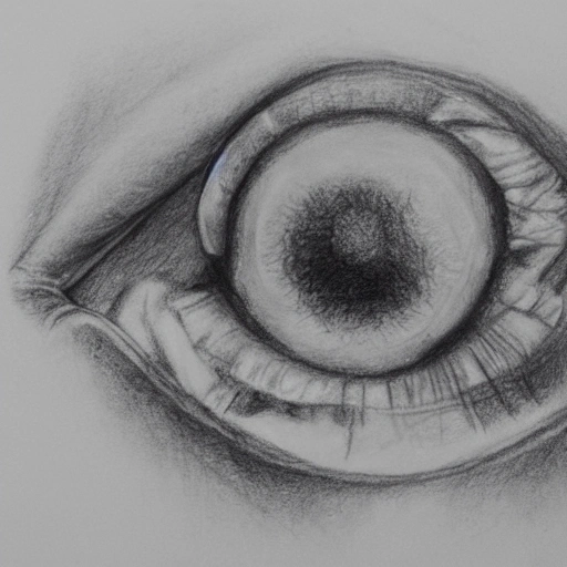 pain caused by shooting a cap in the eye, Pencil Sketch - Arthub.ai