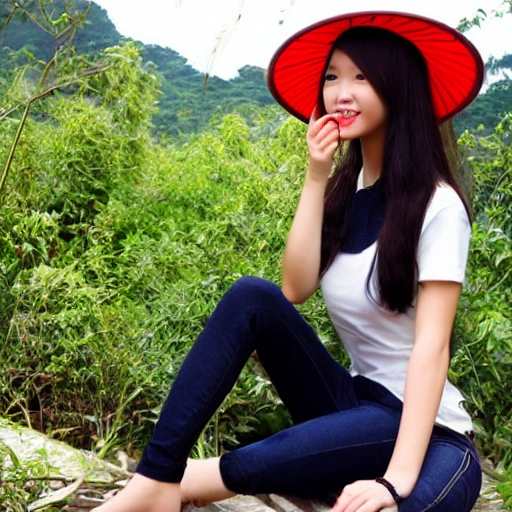 a beutiful girl in Viet Nam