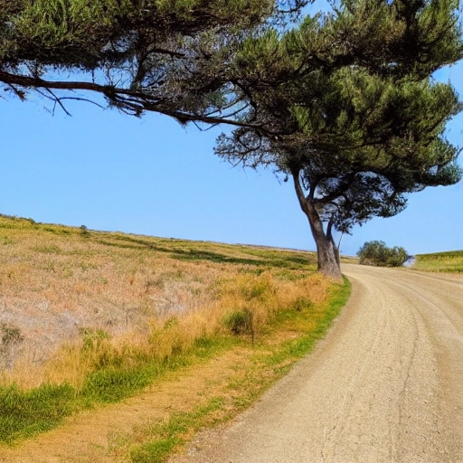 camino, naturaleza, profundidad, horizontal, curva