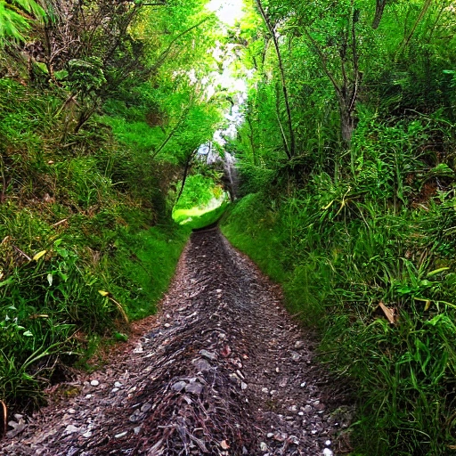 camino, naturaleza, profundidad, horizontal, curva, 3D, vertigo