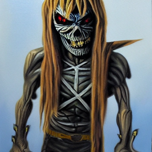 Iron Maiden,, Oil Painting