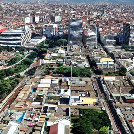 parlante gigante en el medio de la ciudad