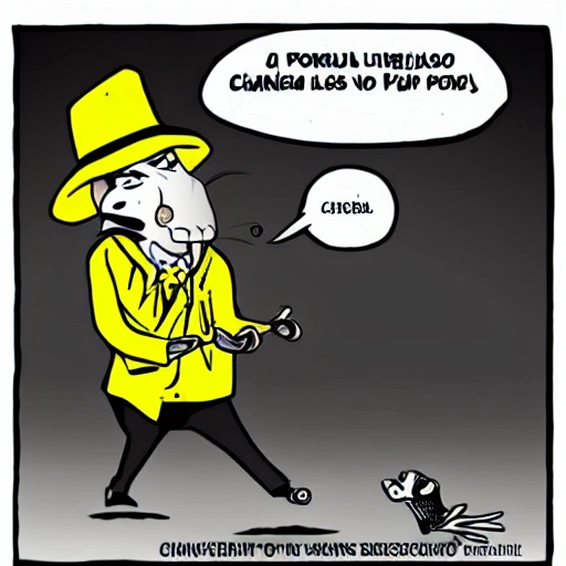 chihuhua saltando la piola, Cartoon