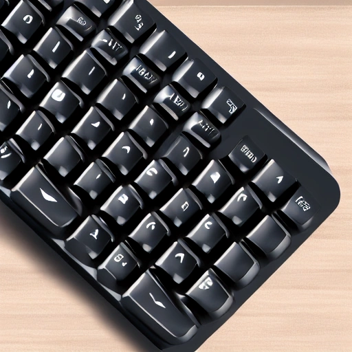 black computer keyboard, human hand with 6 fingers, realistic
