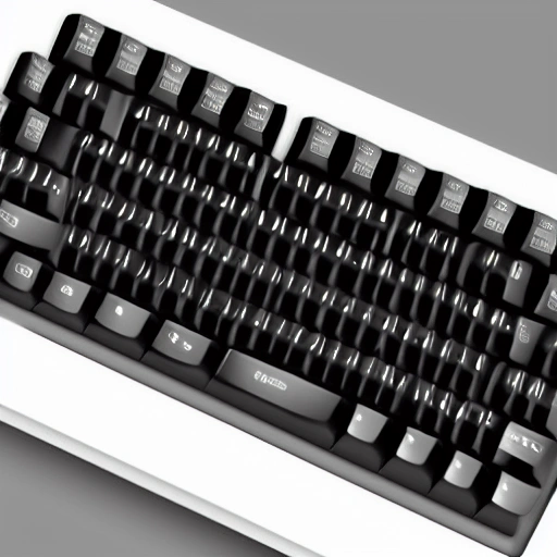 black computer keyboard, human hands with 6 fingers, realistic