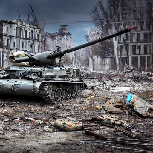 Ukraine after war against Russia, 4k, high-resolution, NATO, EU, Ruins