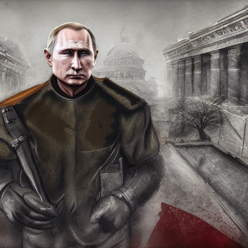 4k, RTX, DLSS, Vladimir Putin The President of Russia lies dead in the grave, maximum realism of the picture, well-drawn details