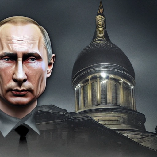 4k, RTX, DLSS, Vladimir Putin The President of Russia lies dead in the grave, maximum realism of the picture, well-drawn details