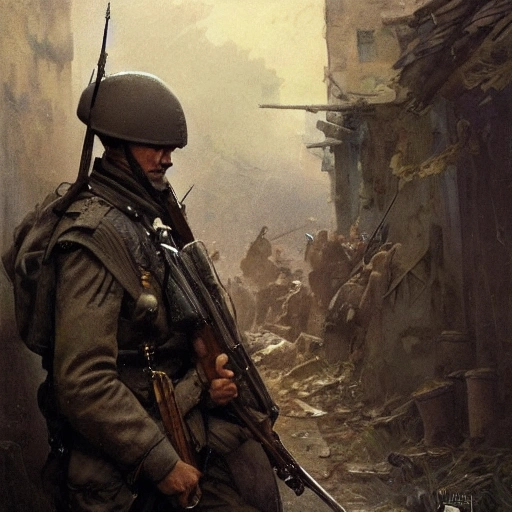 Perfect drawing of a brave Ukrainian soldier during a historical war, complex, highly detailed, 3D, popular on artstation, complex, elegant, highly detailed, digital painting, artstation, concept art, smooth, sharp focus, illustration, art by artgerm and greg rutkowski and Alfons Mucha, 8k
