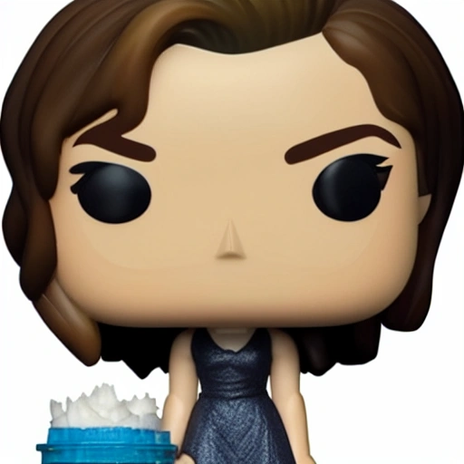 Emma Watson as a funko pop. high quality, simetric face, photography style. 