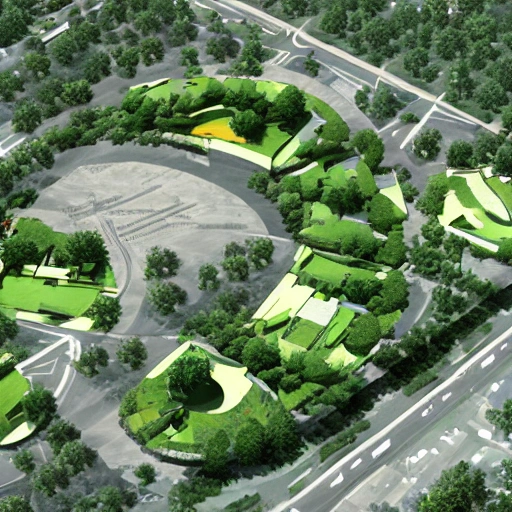 campus in the form of tree branch shape open space semi open space transistion spaces 
3D