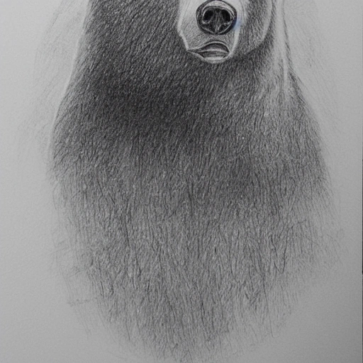 Pencil Sketch 
russian bear 
