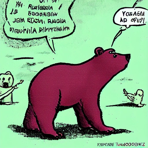 Russian Bear Cartoon Arthub ai