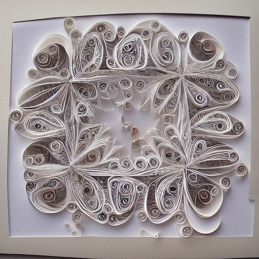 paper quilling, paper cut art, paper illustration, beautiful pricess, very detailed, 8k --v 4