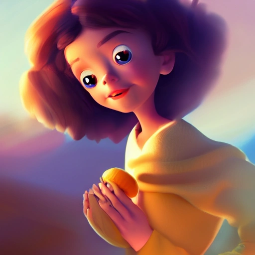 first love, pixar style, 2 d illustration, concept art, behance, artstation, 4 k, 8 k