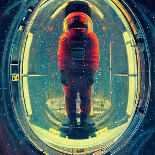 A Space Odyssey by Stanley Kubrick, trending on artstation, 8k, masterpiece, face enhance, graffiti paint, fine detail, full of color, intricate detail, golden ratio illustration, inspired by van Gogh's depiction of 'Inside A Snowplow, Snowglow, Moebius, Greg Rutkowski, Zabrocki, Karlkka, Jayison Devadas, Phuoc Quan, Sadamoto Yoshiyuki, trending on Artstation, 8K, digital painting, concept art, smooth, sharp focus, illustration, summer vibrancy, cinematic, details, noisy film grain effect, super wide shot, 30mm, intricate, very very high detailed perfect faces, sharpen, red and blue color, more detailed, Cartoon