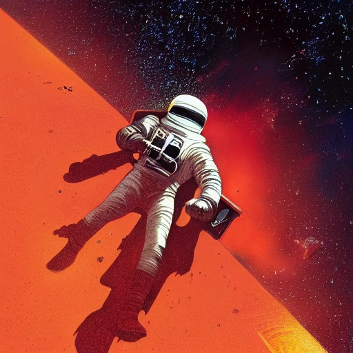 A Space Odyssey by Stanley Kubrick, trending on artstation, 8k, masterpiece, face enhance, graffiti paint, fine detail, full of color, intricate detail, golden ratio illustration, Snowglow, Moebius, Greg Rutkowski, Zabrocki, Karlkka, Jayison Devadas, Phuoc Quan, Sadamoto Yoshiyuki, trending on Artstation, 8K, digital painting, concept art, smooth, sharp focus, illustration, summer vibrancy, cinematic, details, noisy film grain effect, super wide shot, 30mm, intricate, very very high detailed perfect faces, sharpen, red and blue color, more detailed