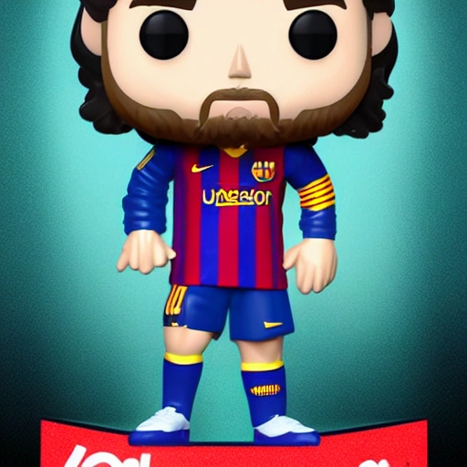Lionel Messi as a funko pop. high definition, 4k, fog focus. toy 