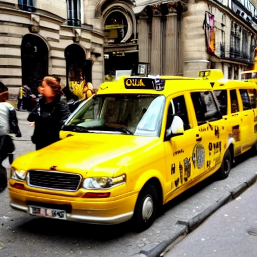 yellow cab paris , Trippy