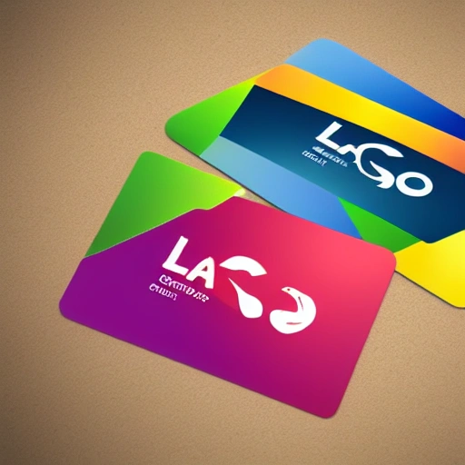 create logo name= lago start, startup, 3d, card version