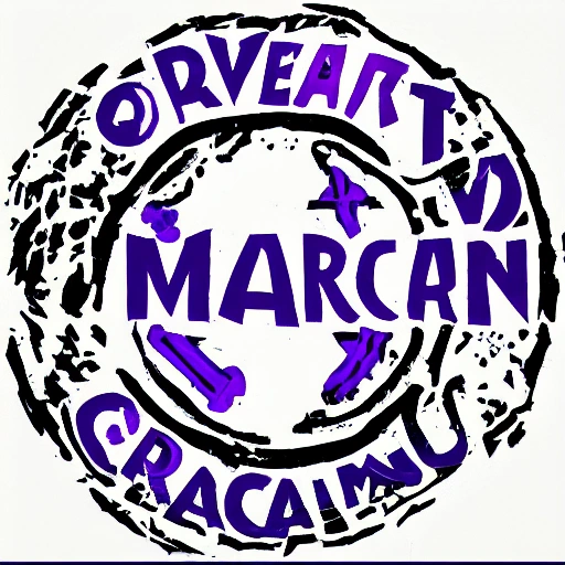 Marcian, violet, logo, Cartoon