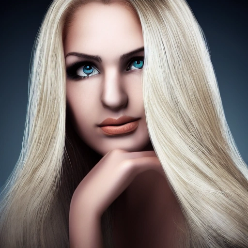 woman, blond, realistic