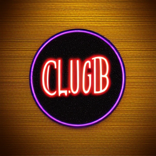 night club logo, girl 