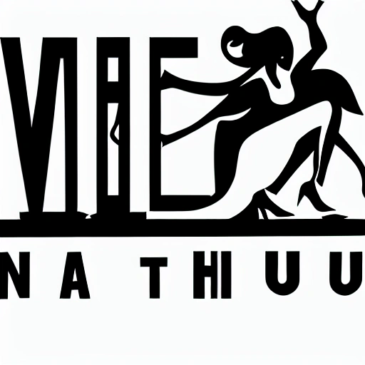 night club logo, girl dancing