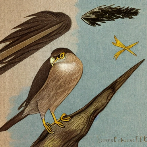 sparrowhawk and wand of cypress