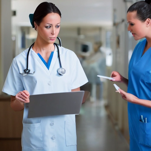 Nurse is inspecting a patient
