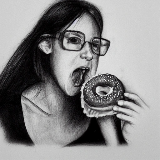 joven 25 años mujer comiendo un donut


, 3D, Pencil Sketch