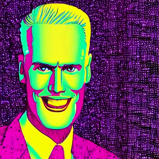 Max headroom as a hippy antivaxer, Trippy