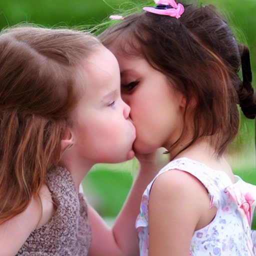 Girls kissing 