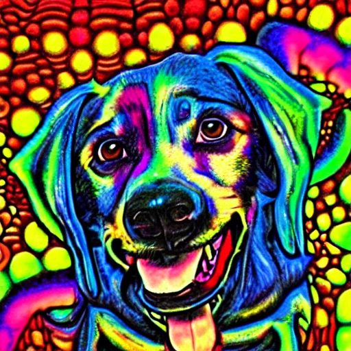 dog, evil, Trippy