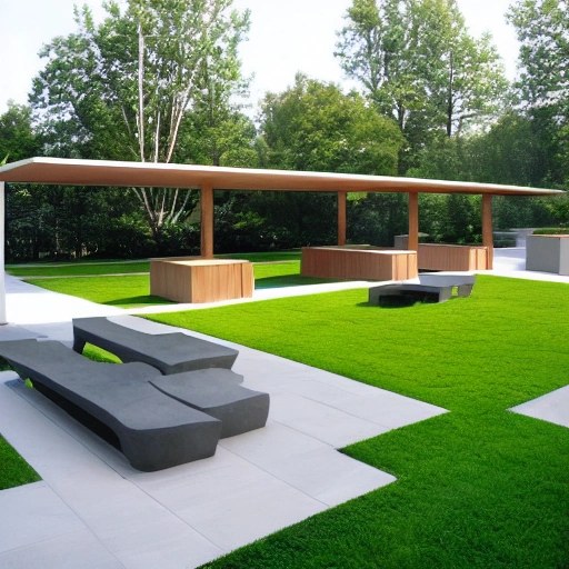Modern architecture has incorporated the idea of incorporating open spaces, like lawns, into the design of buildings. These spaces serve not only as a part of the landscape, but also as interactive spaces where people can gather informally, hold cultural programs, and engage in social functions. The lawns can have built-in features like platforms and seating areas that enhance the outdoor experience. The presence of ancient monuments and open-air amphitheatres, surrounded by densely planted trees, adds to the aesthetic appeal and creates a unique atmosphere. Overall, lawns have become an integral part of modern architectural design, and their importance as a design criteria is being recognized and emphasized.



