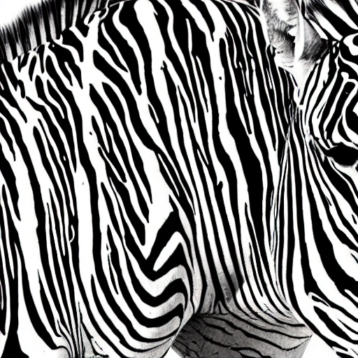 a zebra animal with black and white stripes running in the savannah watercolor by arti chauhan trending on artstation