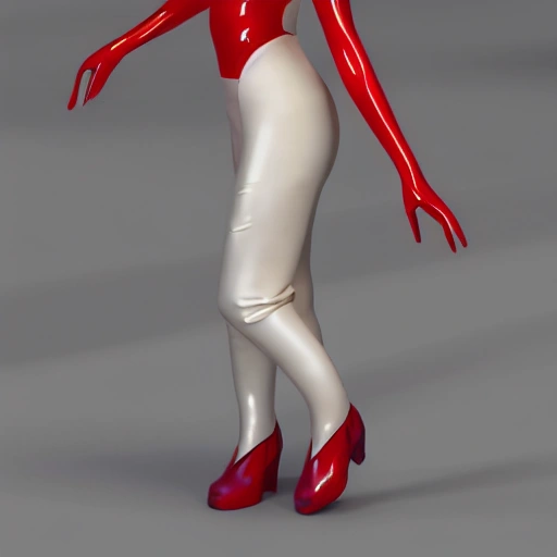 latex woman, 3D