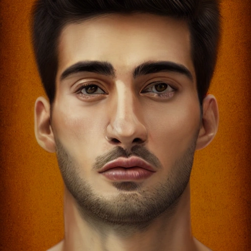 a frontal portrait of patricio, 30 years old, full body, fantasy, high detail, elegant, natural light, vibrant, intricate, textured skin, highly detailed, focus, illustration