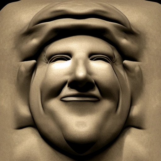 3d image of the face of god

