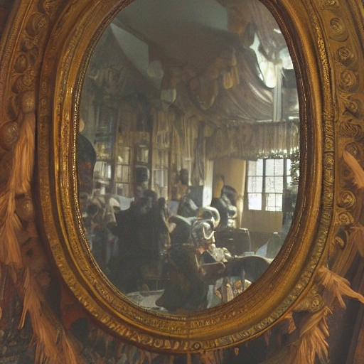 The concave mirror also gave back a grotesque image of the world of the palace, of the bustlers and boatmen, of the sacristans and butchers, of the hungry poets and hair gel pimps., Trippy