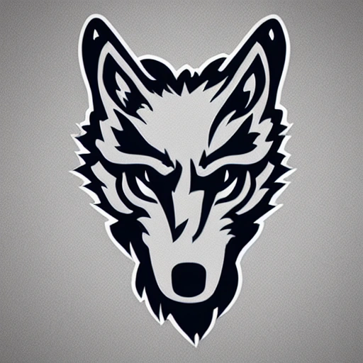 A wolf logo for a football team
