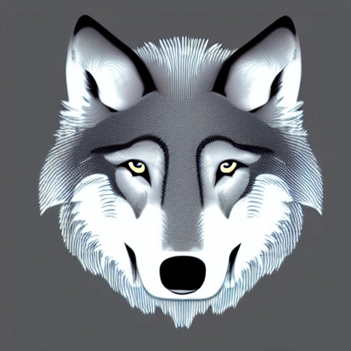 logo of a wolf for a personal brand