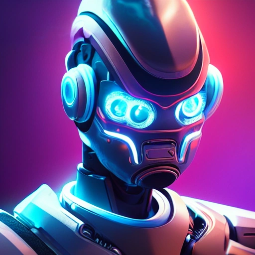 close-up head, facing camera, realistic digital painting headshot portrait of a robot, dark sci-fi spaceship universe, bright blue sport jacket, intricate details, (abstract background:1.2), (light particle:1.1), (overwatch style:0.8), (star wars style:0.3), (game concept:1.3), (arcane style:0.8), (depth of field:1.3), global illumination, art by hoang lap and fuji choko and artgerm, and greg rutkowski and viktoria gavrilenko