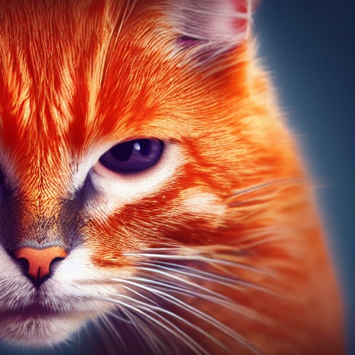 side close up portrait of 1 orange cat, detailed face, spotlight, egyptian city, wired, multicolored, vibrant high contrast, Cartoon, photografic, 8k, epic ambient light, octane render, 