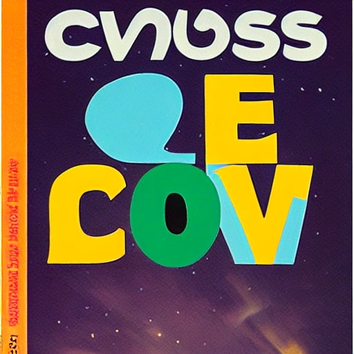 
an image for a cover featuring a crossword puzzle with the words: "love, cosmos

