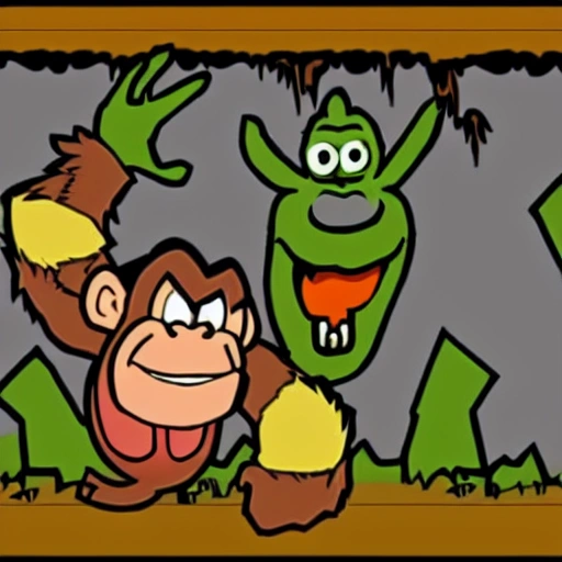 Donkey kong zombie, Cartoon