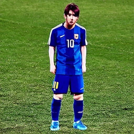 Personaje de anime inspirado en Messi